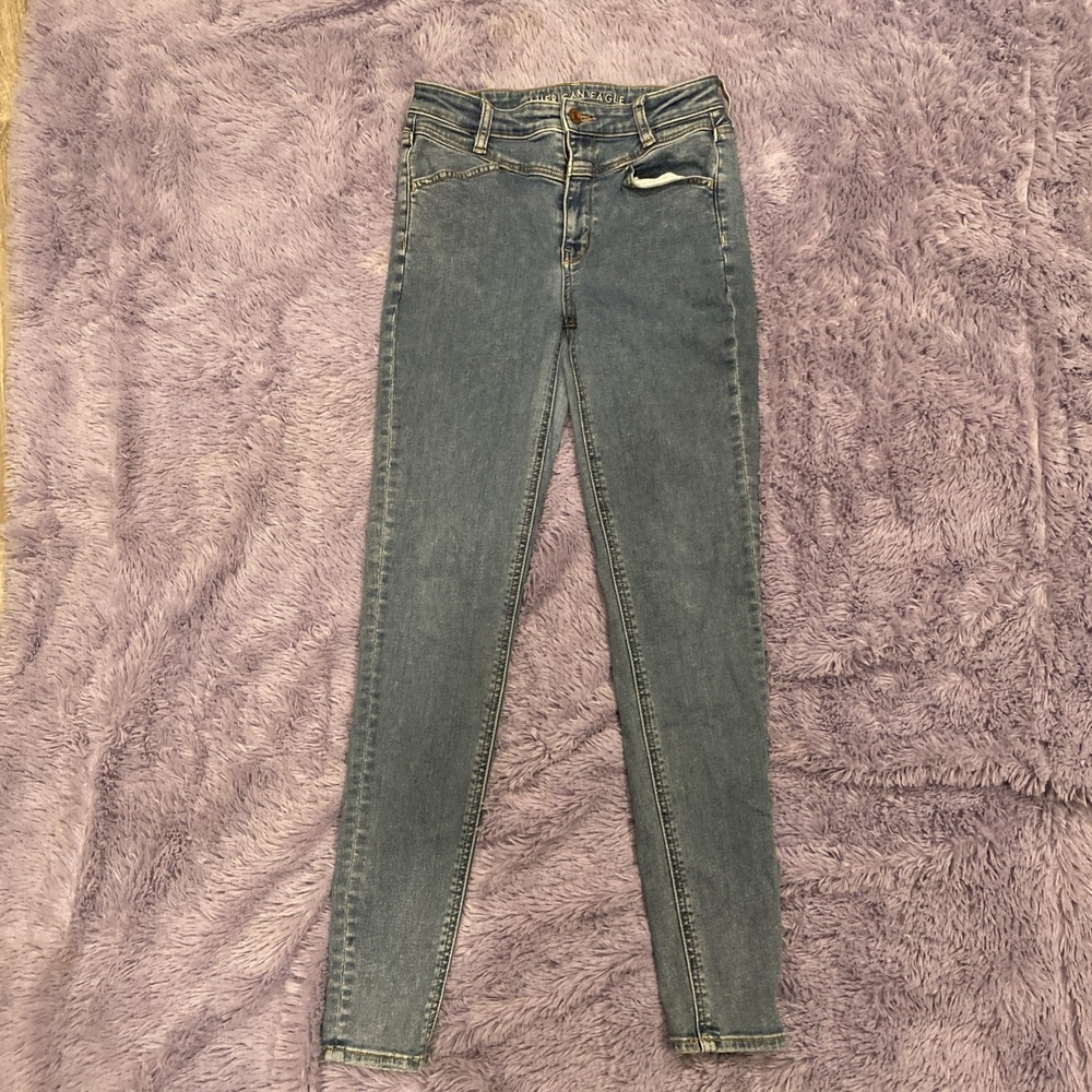 American Eagle Super Stretch Super Hi-Rise Jeggings Jeans Size 6 Regular